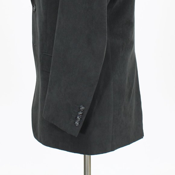 Mark & Spencer 38L Gray Solid 2-Button Sport Coat Blazer Jacket B488 - Picture 6 of 11